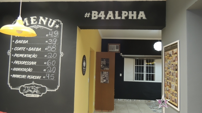 Espaço dentro da barbearia