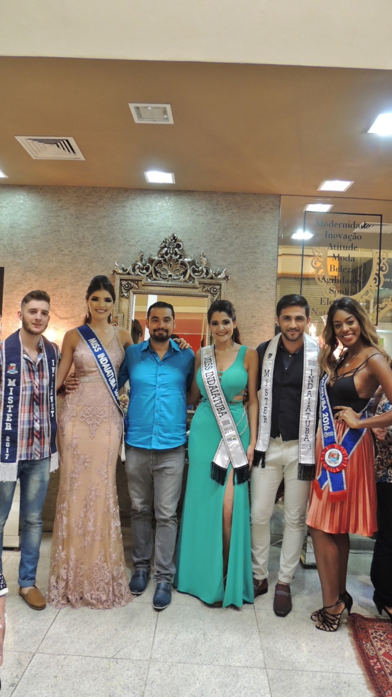 Robson Senne com as Misses Indaiatuba, Mister Indaiatuba e Mister Internet