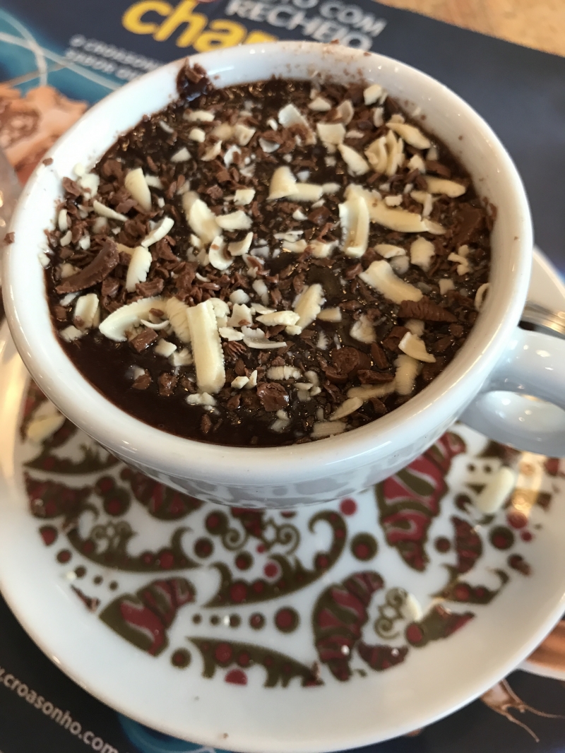 Chocolate quente cremoso